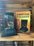 Lampion solarny lustro 3d czarny
